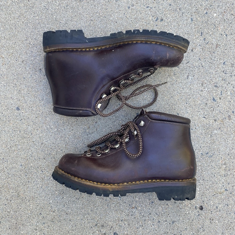 Vtg Calzaturificio The Alps By Fabiano Welted Mountain Hiking Boots Sz 36 / 7.5